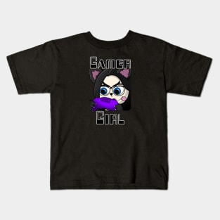 Gamer Girl, Wolf Girl. Twitch streaming gamer girl Kids T-Shirt